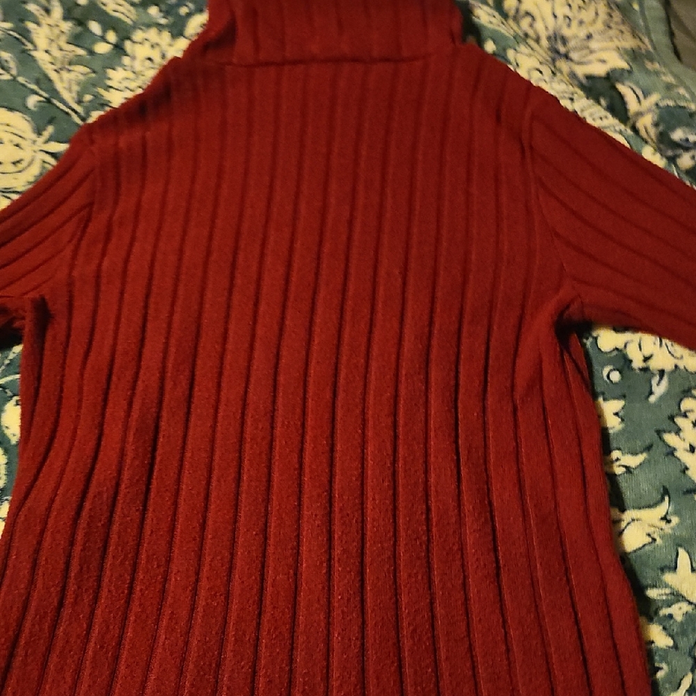 Red Turtleneck Sweater